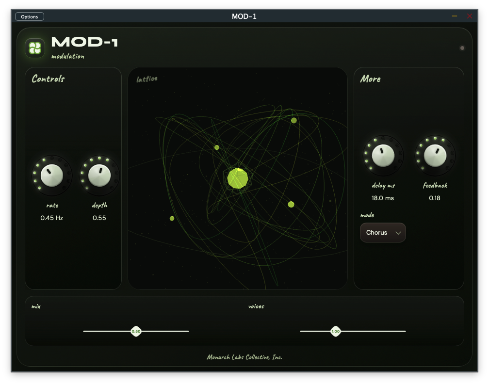 MOD-1 plugin UI